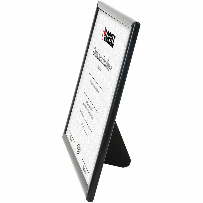 Lorell Certificate Frame 8.5 x 11 Inch ABS Plastic Desktop or Wall Mount Black (LLR - LLR49415) - SchoolOutlet
