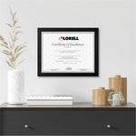 Lorell Certificate Frame 8.5 x 11 Inch Desktop or Wall Mount Display Black (LLR - LLR49418) - SchoolOutlet