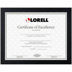 Lorell Certificate Frame 8.5 x 11 Inch Desktop or Wall Mount Display Black (LLR-LLR49418)