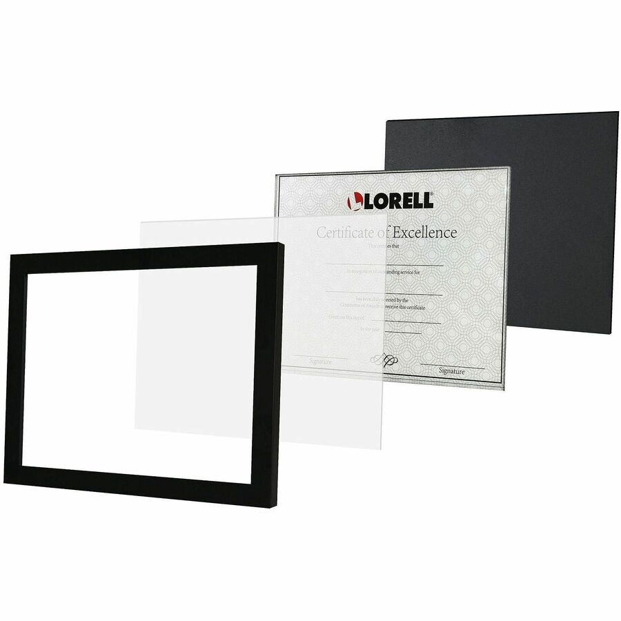 Lorell Certificate Frame 8.5 x 11 Inch Desktop or Wall Mount Display Black (LLR - LLR49418) - SchoolOutlet