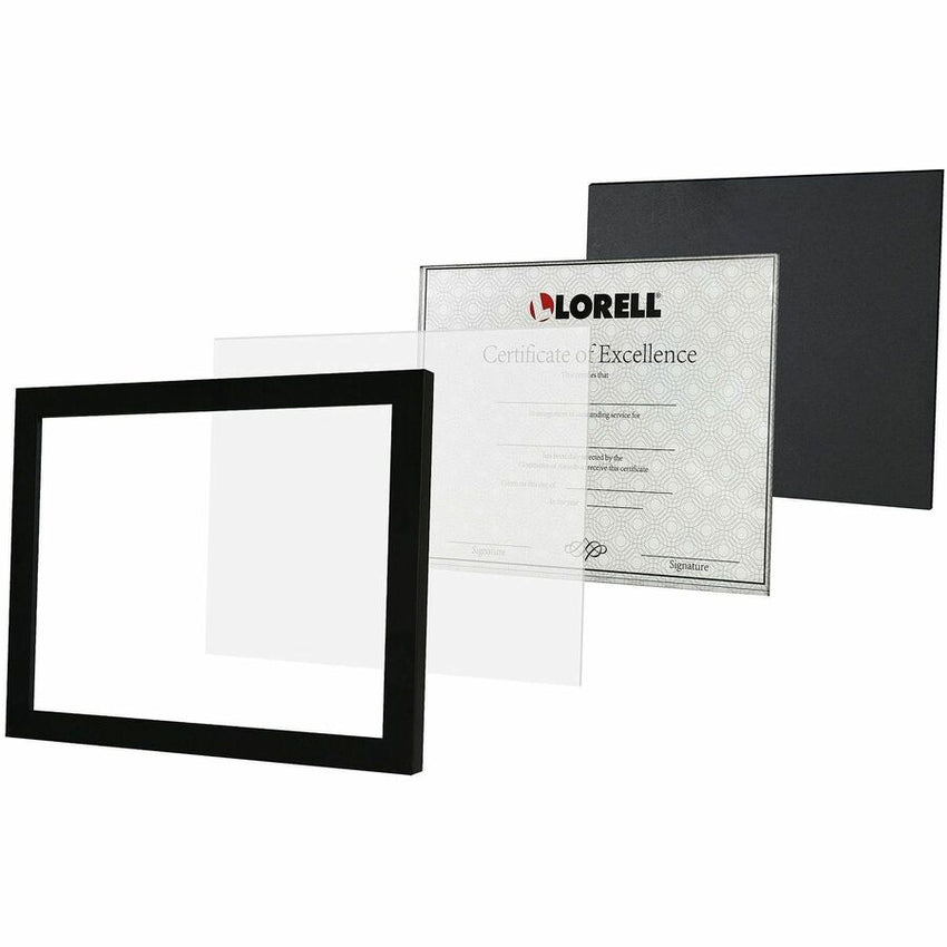 Lorell Certificate Frame 8.5 x 11 Inch Desktop or Wall Mount Display Black (LLR - LLR49418) - SchoolOutlet