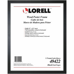 Lorell Solid Wood Mountable Poster Frame for Wall Display 22" W x 1" D x 28" H (LLR-LLR49422)