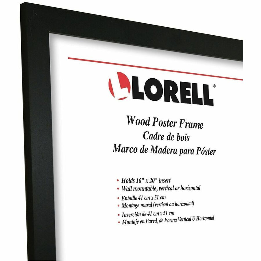 Lorell Mountable Wood Poster Frame for Wall Display 16" W x 1" D x 20" H (LLR - LLR49423) - SchoolOutlet