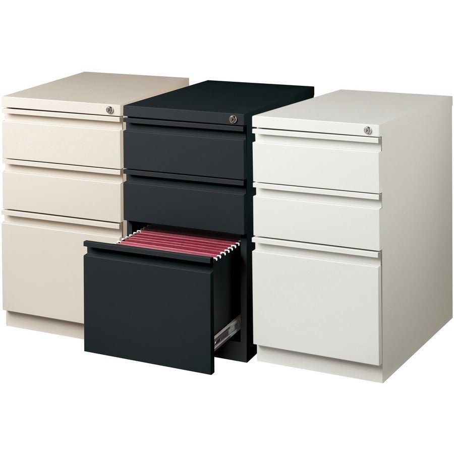 Lorell Fortress Series 3 - Drawer Box/Box/File Mobile Pedestal Steel Ball - Bearing 15"W x 20"D x 27.7"H (LLR - LLR4952X277) - SchoolOutlet