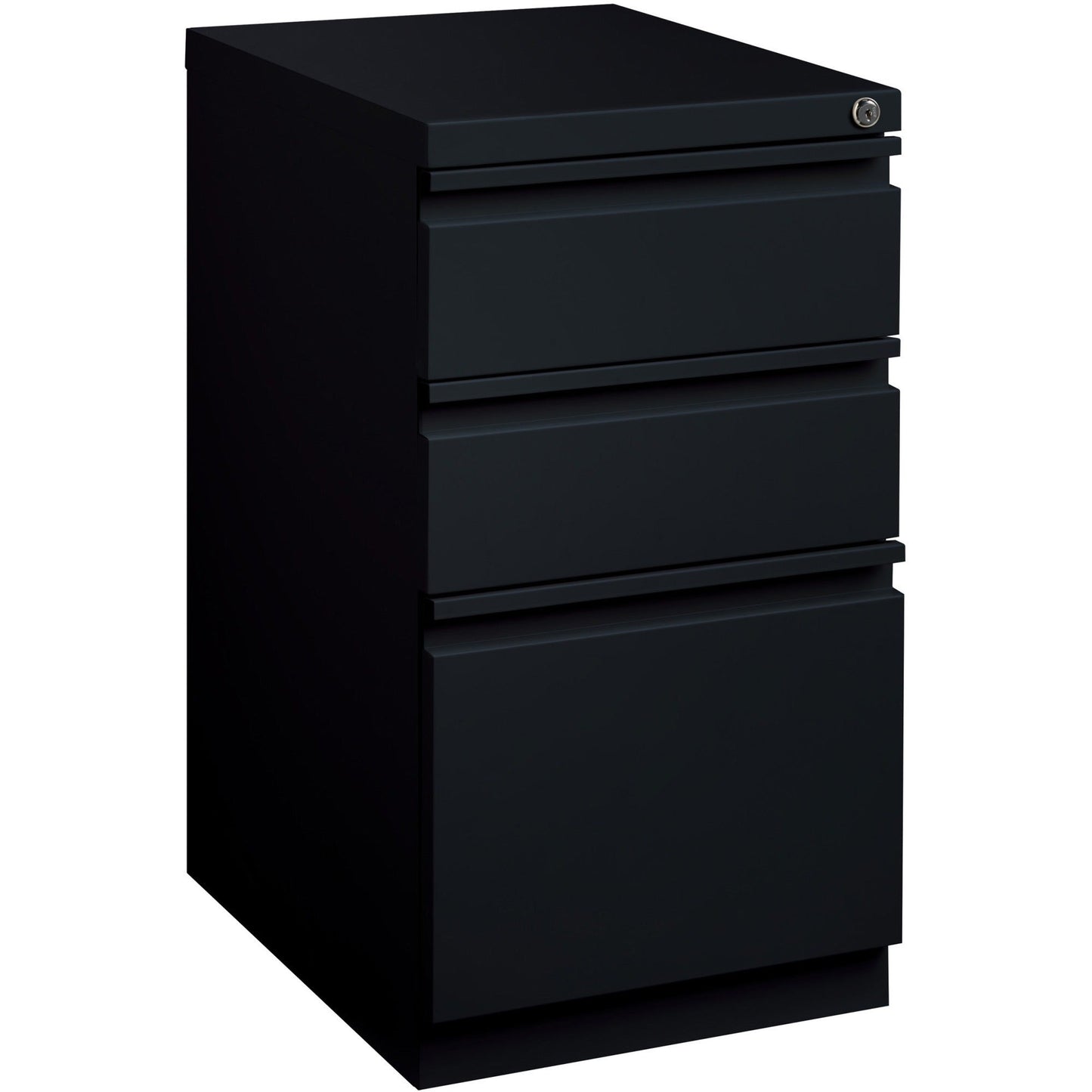 Lorell Fortress Series 3 - Drawer Box/Box/File Mobile Pedestal Steel Ball - Bearing 15"W x 20"D x 27.7"H (LLR - LLR4952X277) - SchoolOutlet