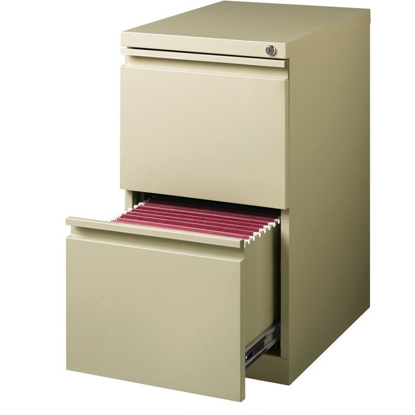 Lorell Fortress Series 2 - Drawer File/File Mobile Pedestal Steel Ball - Bearing 15"W x 20"D x 27.7"H (LLR - LLR4952XF277) - SchoolOutlet