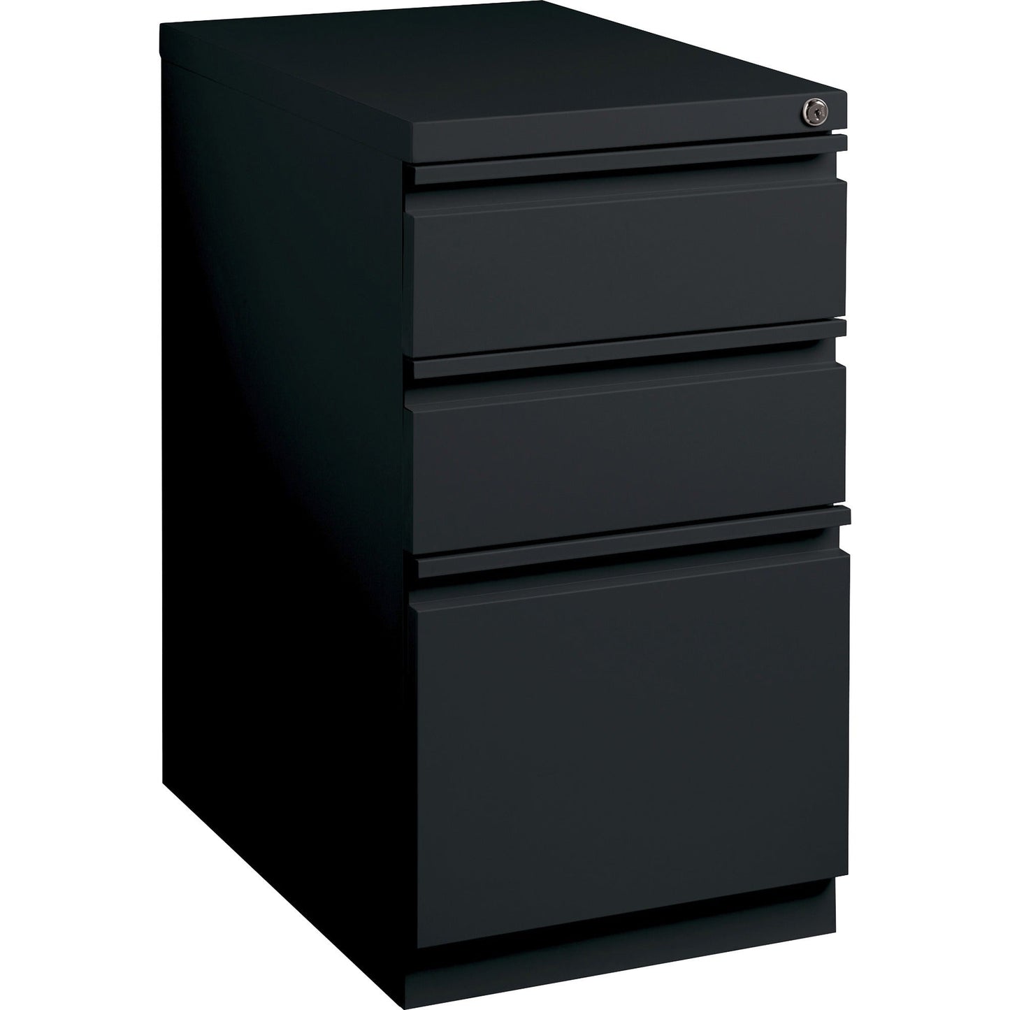 Lorell Fortress Series 3 - Drawer Box/Box/File Mobile Pedestal Steel Ball - Bearing 15"W x 22.9"D x 27.7"H (LLR - LLR4952X277) - SchoolOutlet