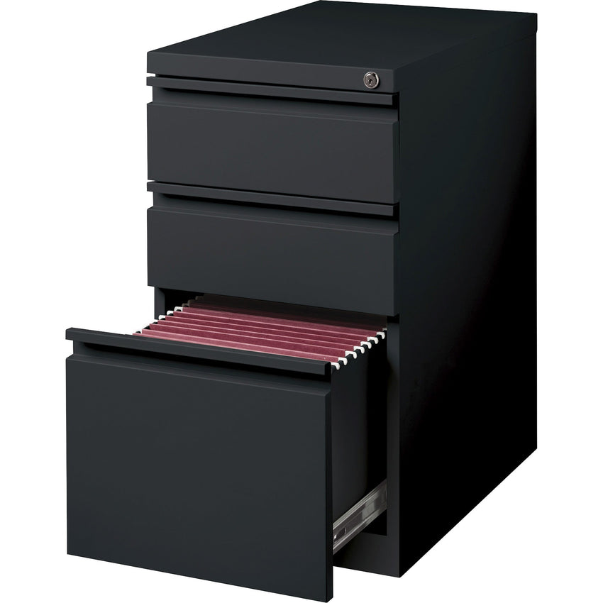 Lorell Fortress Series 3 - Drawer Box/Box/File Mobile Pedestal Steel Ball - Bearing 15"W x 22.9"D x 27.7"H (LLR - LLR4952X277) - SchoolOutlet