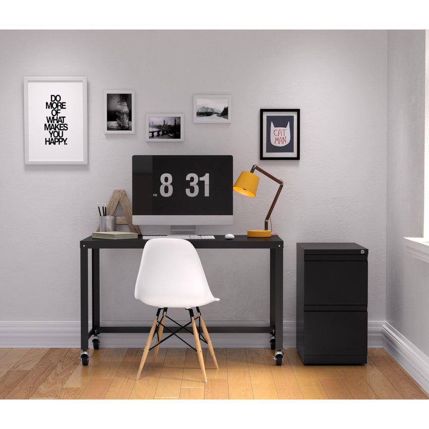 Lorell Fortress Series 2 - Drawer File/File Mobile Pedestal Steel Ball - Bearing 15"W x 22.9"D x 27.7"H (LLR - LLR4953X278) - SchoolOutlet