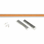 Lorell Cork Strip Bulletin Bars with Self - Healing Surface and Aluminum Frame Set of 3 (LLR - LLR49532BD) - SchoolOutlet