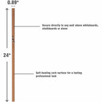 Lorell Cork Strip Bulletin Bar 24