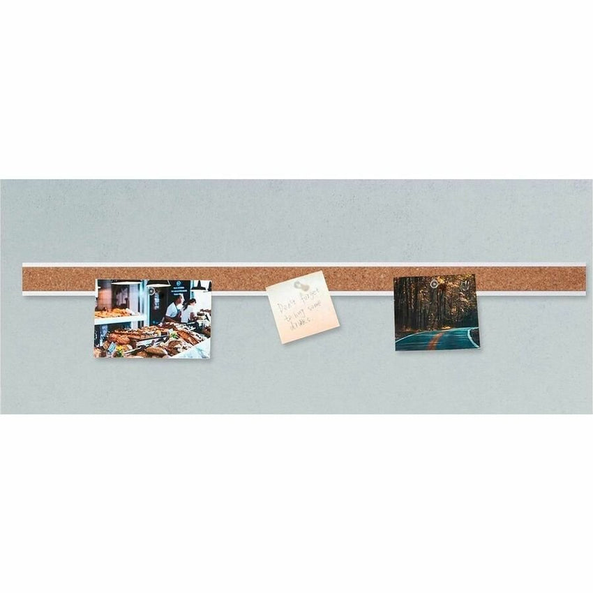 Lorell Cork Strip Bulletin Bars with Self - Healing Cork Surface and Aluminum Frame (LLR - LLR49533BD) - SchoolOutlet