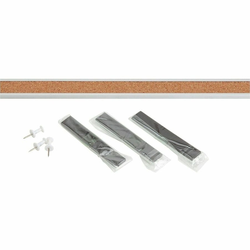 Lorell Cork Strip Bulletin Bars with Self - Healing Cork Surface and Aluminum Frame (LLR - LLR49533BD) - SchoolOutlet