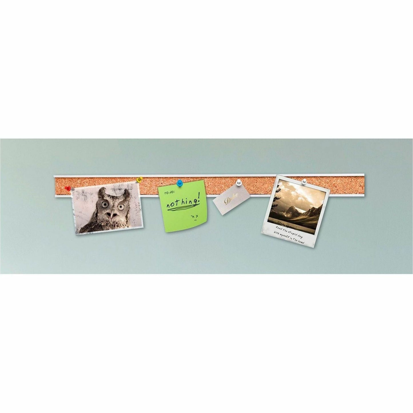 Lorell Cork Strip Bulletin Bar 36" Self - Healing Cork Surface (LLR - LLR49534) - SchoolOutlet