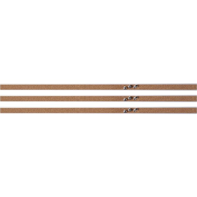 Lorell Cork Strip Bulletin Bars 36" with Self - Healing Cork Surface Set of 3 (LLR - LLR49534BD) - SchoolOutlet