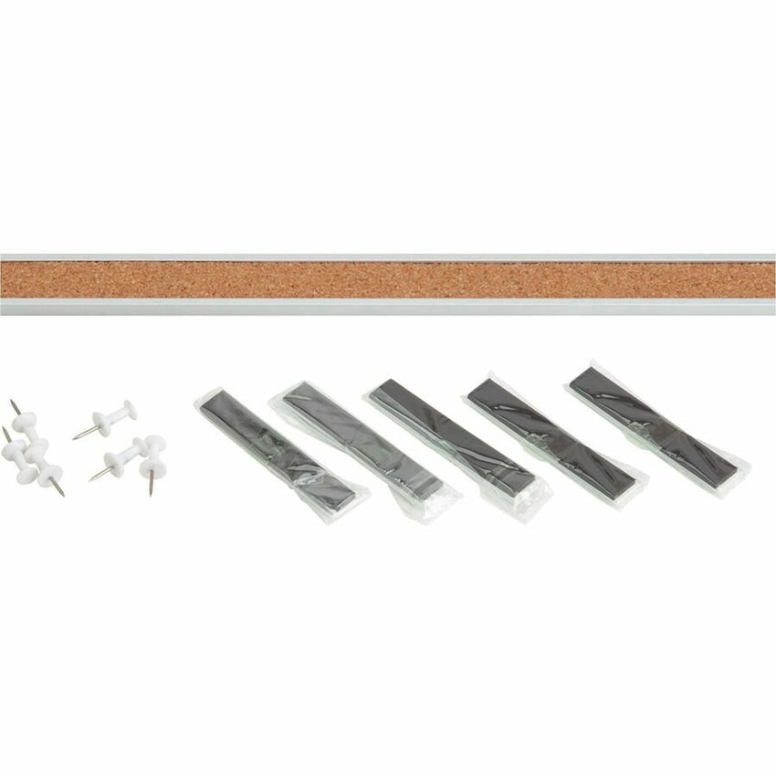 Lorell Cork Strip Bulletin Bar 48" Self - Healing Cork Surface (LLR - LLR49535) - SchoolOutlet