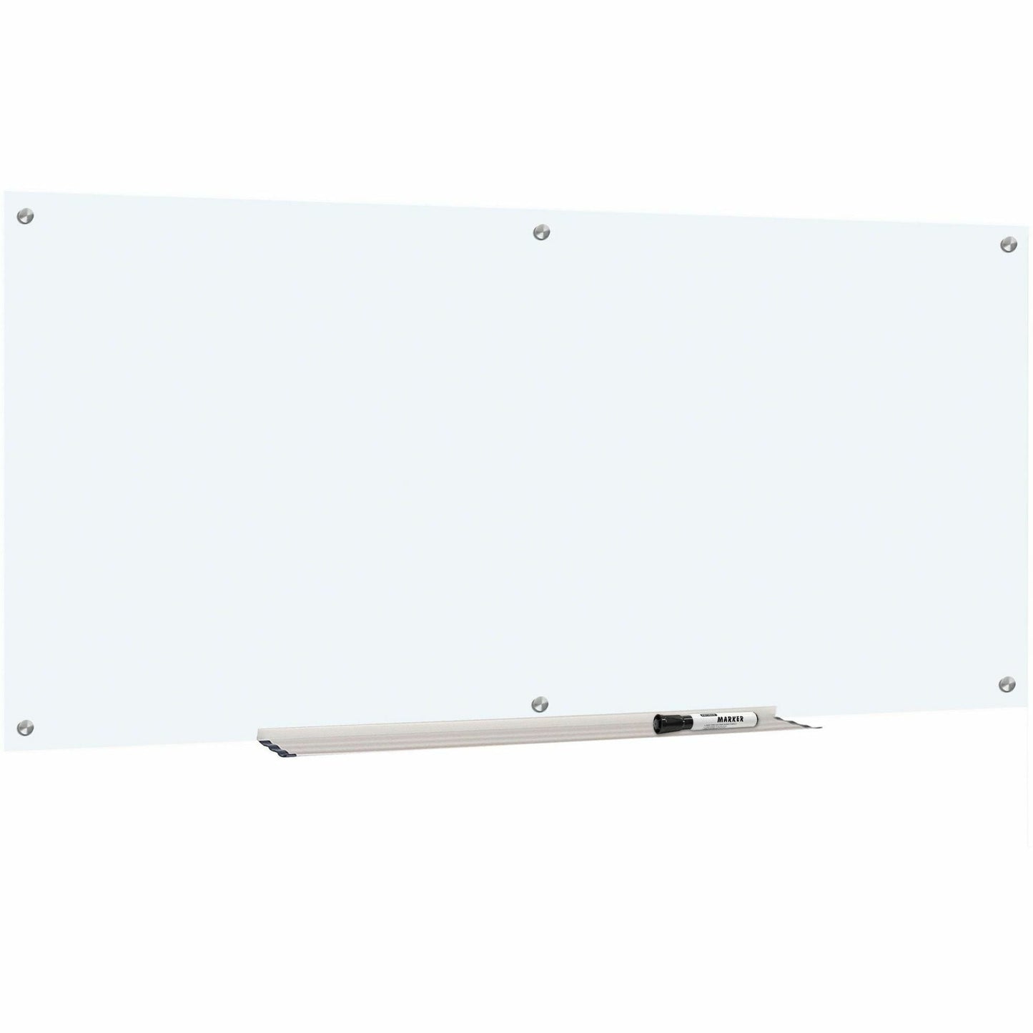 Lorell Dry - Erase Glass Board Frosted Surface with Steel Mounting Hardware 72"W x 36"H (LLR - LLR52500) - SchoolOutlet