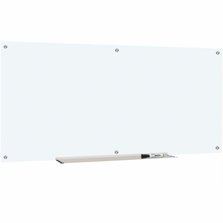 Lorell Dry - Erase Glass Board Frosted Surface with Steel Mounting Hardware 72"W x 36"H (LLR - LLR52500) - SchoolOutlet