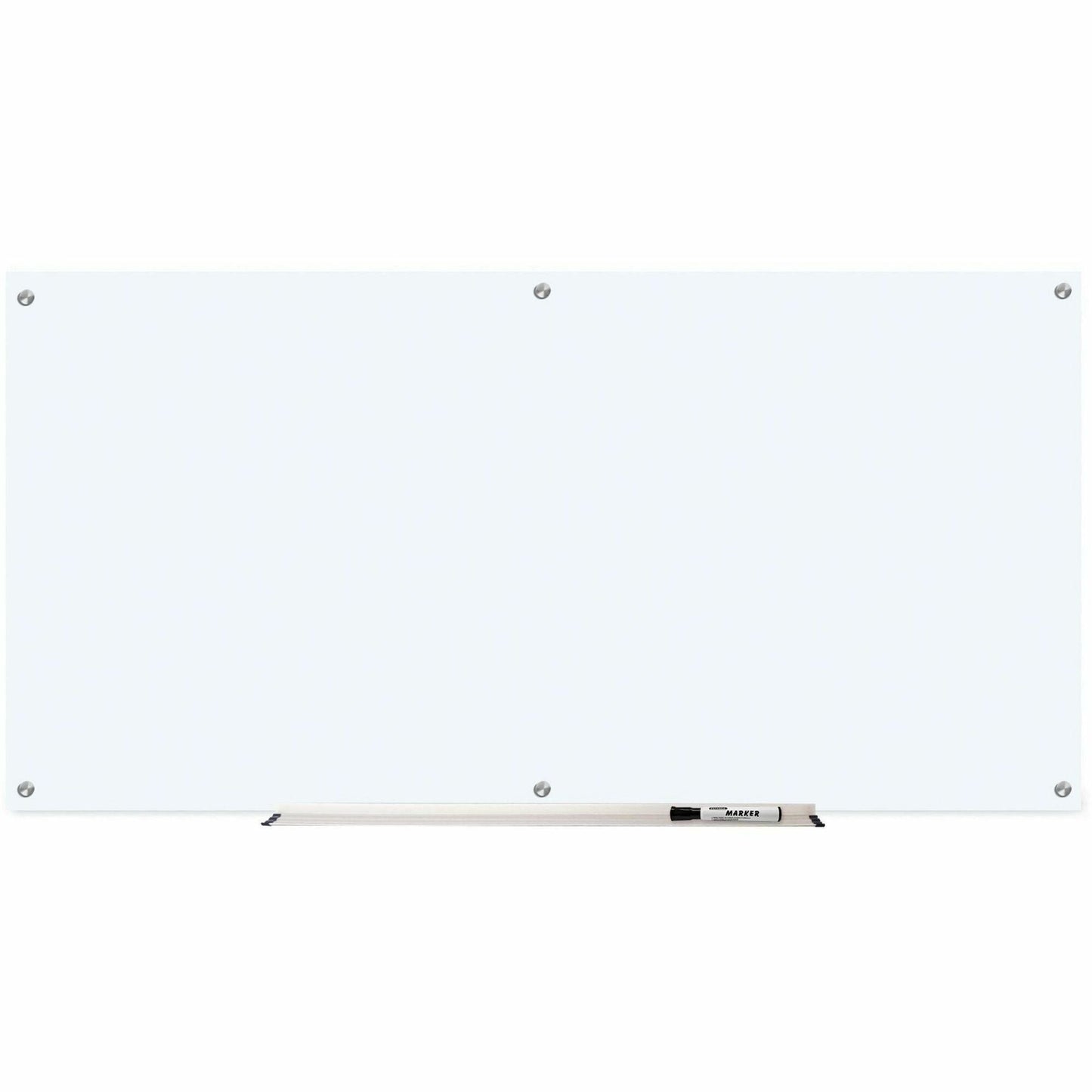 Lorell Dry - Erase Glass Board Frosted Surface with Steel Mounting Hardware 72"W x 36"H (LLR - LLR52500) - SchoolOutlet