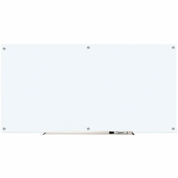 Lorell Dry-Erase Glass Board Frosted Surface with Steel Mounting Hardware 72"W x 36"H (LLR-LLR52500)