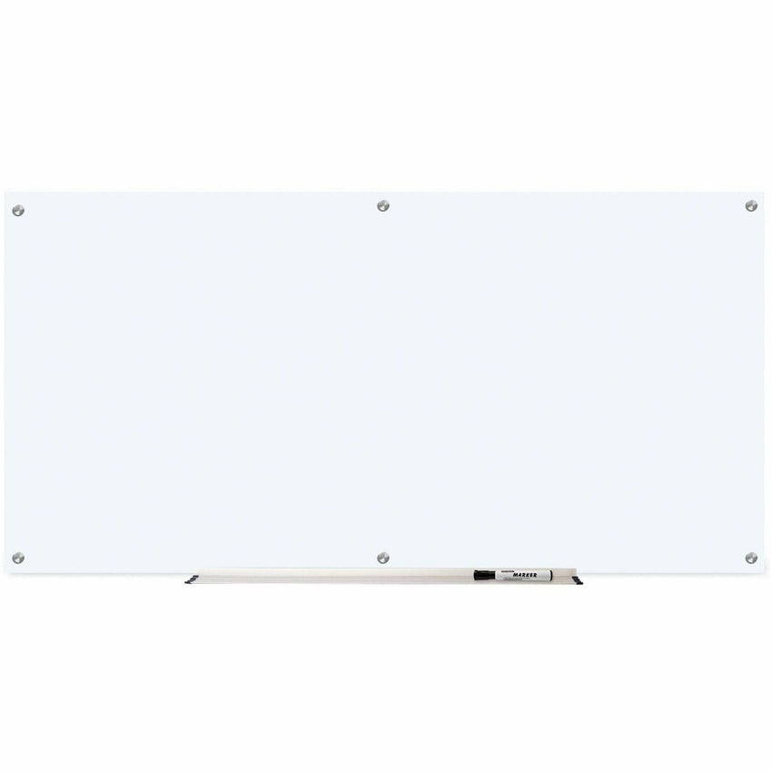 Lorell Dry - Erase Glass Board Frosted Surface with Steel Mounting Hardware 72"W x 36"H (LLR - LLR52500) - SchoolOutlet