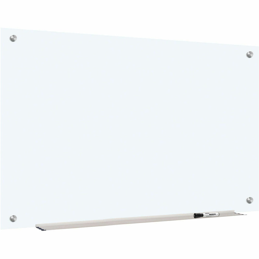 Lorell Dry - Erase Glass Board Frosted Surface with Steel Mounting Hardware 48"W x 36"H (LLR - LLR52502) - SchoolOutlet