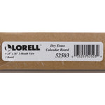 Lorell Magnetic Dry - Erase Calendar Board Three - Month Sliding Panel Frosted Surface 36