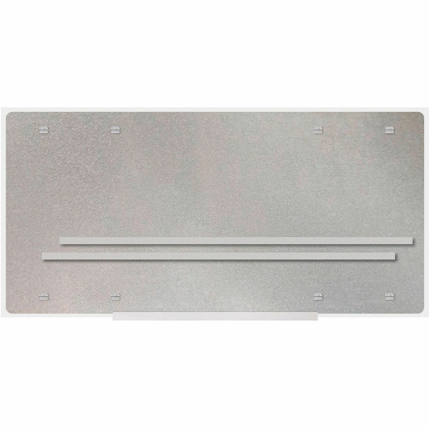 Lorell Magnetic Dry - Erase White Glass Board with Integrated Marker Tray 72"W x 36"H (LLR - LLR52507) - SchoolOutlet