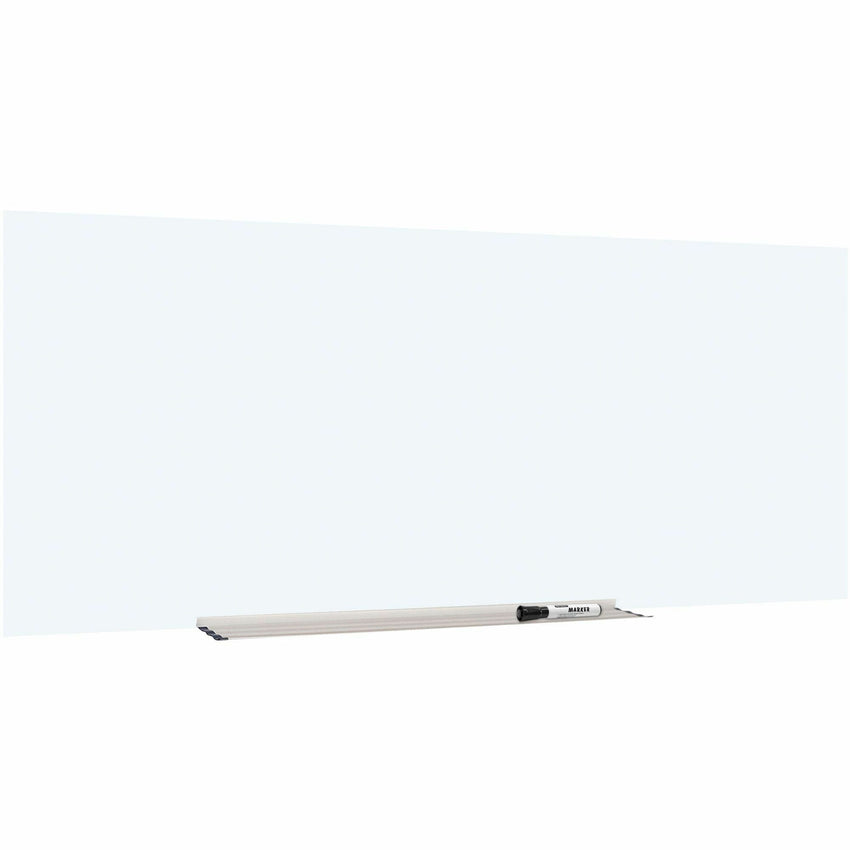 Lorell Magnetic Dry - Erase White Glass Board with Integrated Marker Tray 72"W x 36"H (LLR - LLR52507) - SchoolOutlet