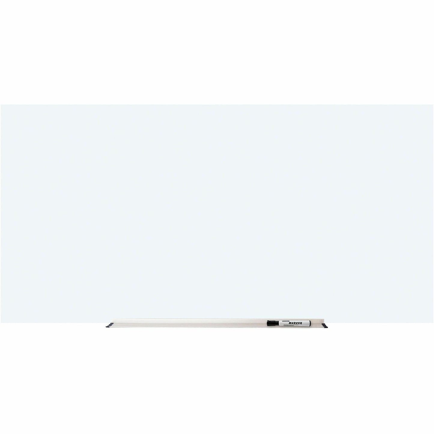 Lorell Magnetic Dry - Erase White Glass Board with Integrated Marker Tray 72"W x 36"H (LLR - LLR52507) - SchoolOutlet