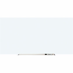 Lorell Magnetic Dry-Erase White Glass Board with Integrated Marker Tray 72"W x 36"H (LLR-LLR52507)
