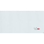 Lorell Magnetic Dry - Erase White Glass Board with Integrated Marker Tray 72