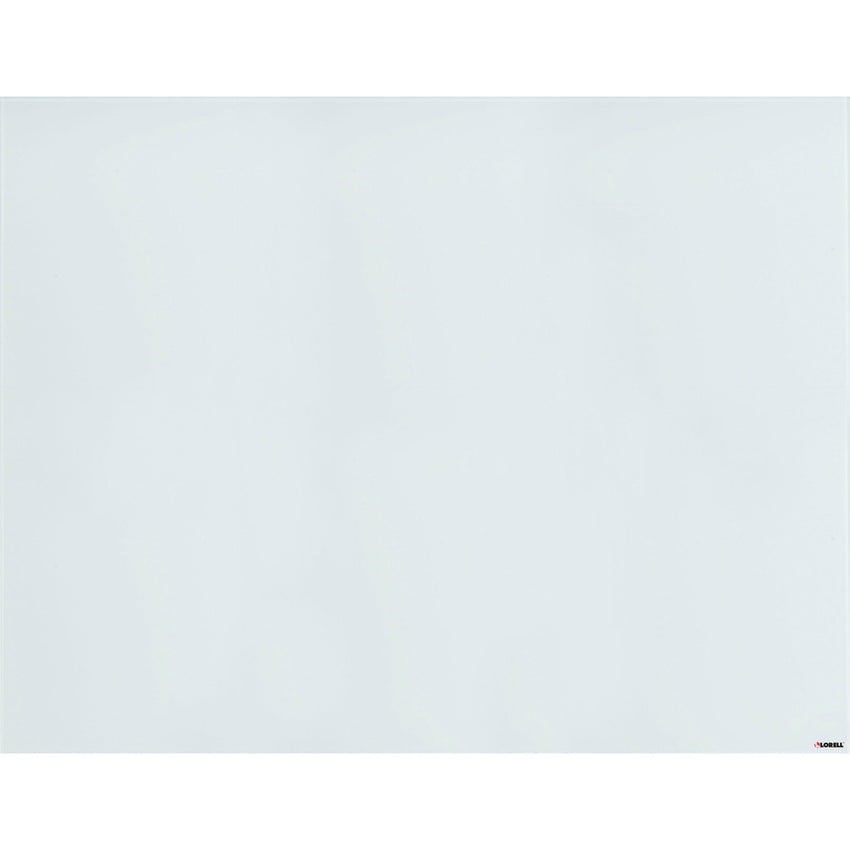 Lorell Magnetic Dry - Erase White Glass Board with Integrated Marker Tray 46.5"W x 36"H (LLR - LLR52508) - SchoolOutlet