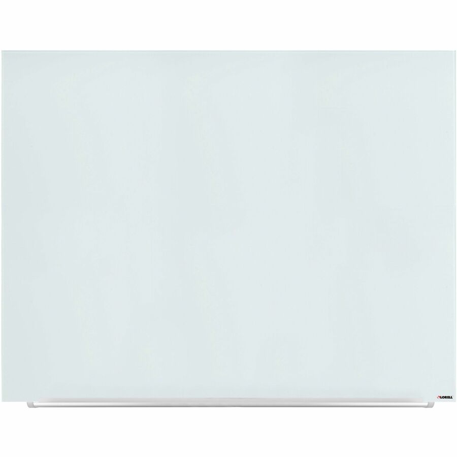 Lorell Magnetic Dry - Erase White Glass Board with Integrated Marker Tray 46.5"W x 36"H (LLR - LLR52508) - SchoolOutlet