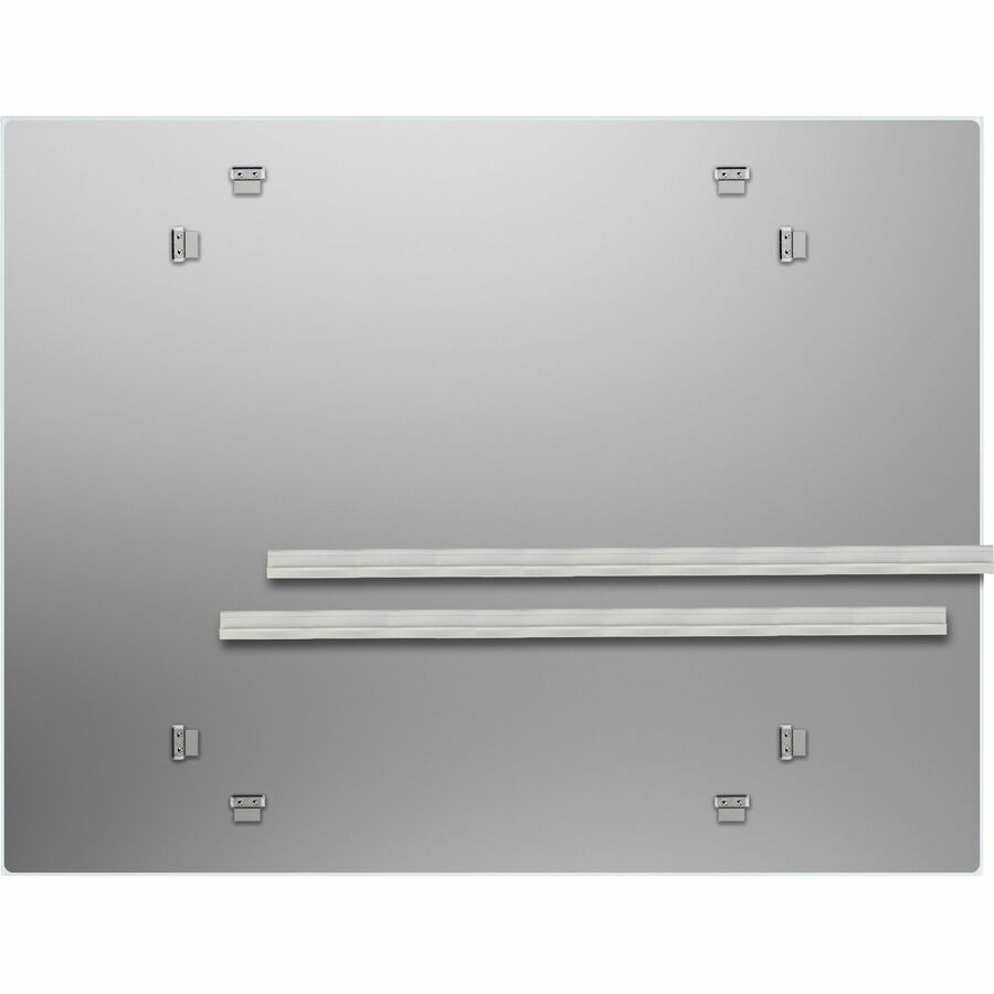 Lorell Magnetic Dry - Erase White Glass Board with Integrated Marker Tray 46.5"W x 36"H (LLR - LLR52508) - SchoolOutlet