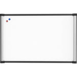 Lorell Magnetic Dry - Erase Board with Foam Side Posting Bars and Aluminum Frame 36