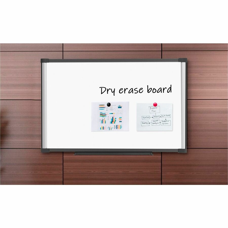 Lorell Magnetic Dry - Erase Board with Foam Side Posting Bars and Aluminum Frame 36"W x 24"H (LLR - LLR52511) - SchoolOutlet