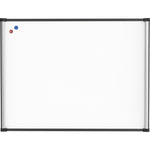 Lorell Magnetic Dry - Erase Board with Foam Side Posting Bars and Aluminum Frame 48
