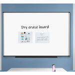 Lorell Magnetic Dry - Erase Board with Foam Side Posting Bars and Aluminum Frame 72
