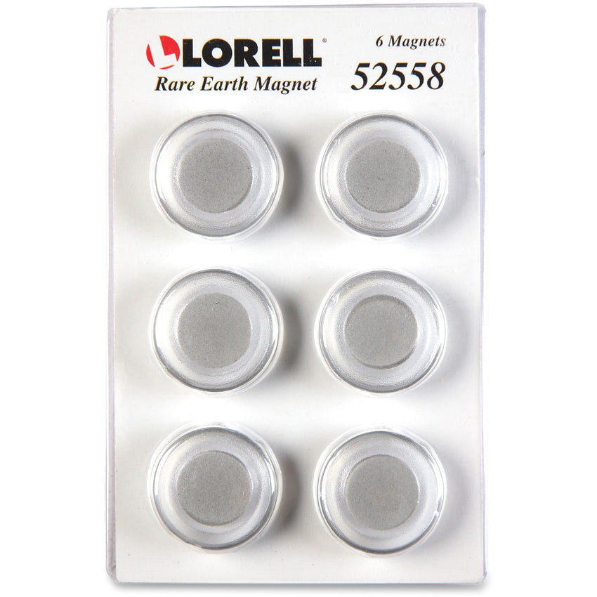 Lorell Round Cap Rare Earth Magnets for Glass Boards 1.2" Diameter (LLR - LLR52558) - SchoolOutlet