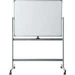 Lorell Double - sided Magnetic Whiteboard Easel with Revolving Horizontal Surface and Casters 48