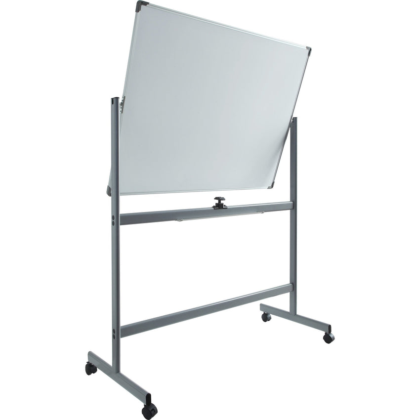 Lorell Double - sided Magnetic Whiteboard Easel with Revolving Horizontal Surface and Casters 72"W x 48"H (LLR - LLR52569) - SchoolOutlet
