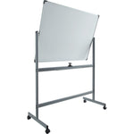 Lorell Double - sided Magnetic Whiteboard Easel with Revolving Horizontal Surface and Casters 72