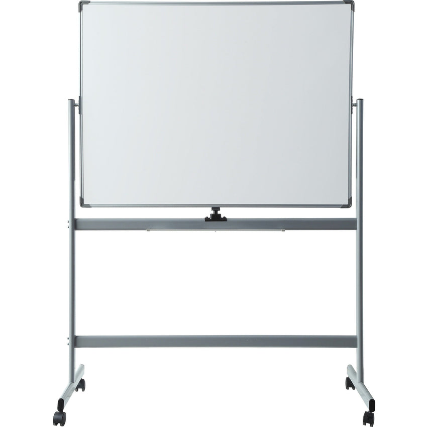Lorell Double - sided Magnetic Whiteboard Easel with Revolving Horizontal Surface and Casters 72"W x 48"H (LLR - LLR52569) - SchoolOutlet