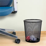 Lorell Mesh Waste Bin, Round Steel Wastebasket, 4.70 Gallon (LLR - LLR52770) - SchoolOutlet