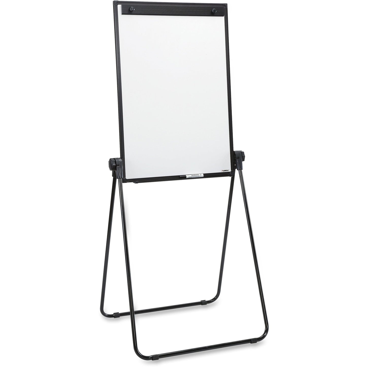 Lorell 2 - sided Dry - Erase Easel with Flip - Chart Clip and Black Steel Frame 36"W x 24"H (LLR - LLR55629) - SchoolOutlet