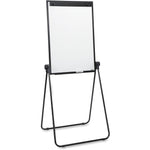 Lorell 2 - sided Dry - Erase Easel with Flip - Chart Clip and Black Steel Frame 36