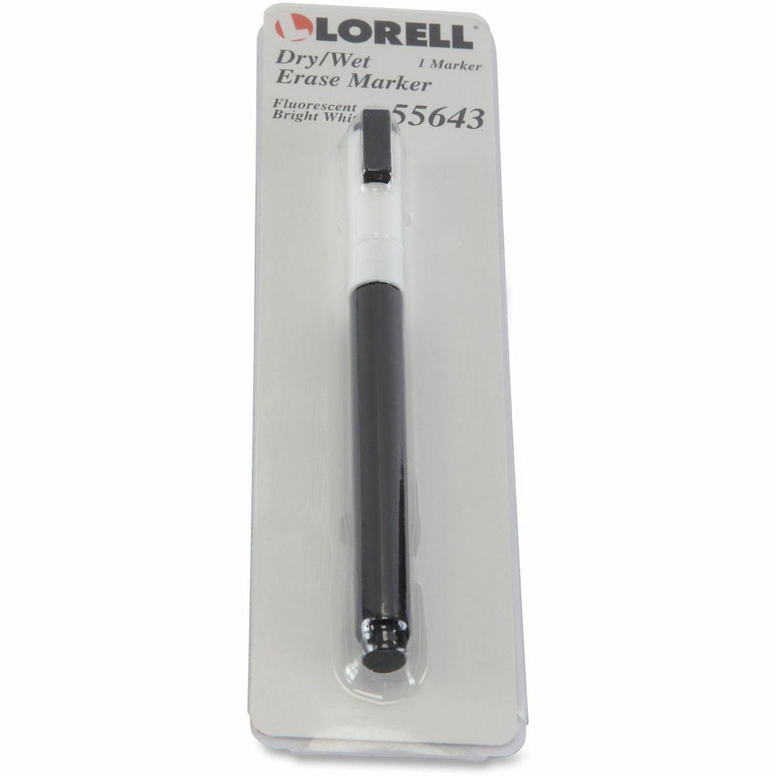 Lorell Dry/Wet - Erase Fluorescent White Ink Marker for Blackboards and Glass Boards (LLR - LLR55643) - SchoolOutlet