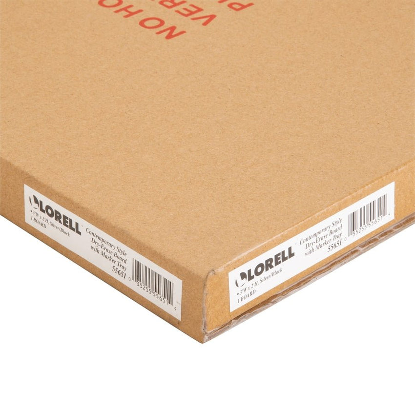 Lorell Dry - erase Board with Aluminum Frame and Styrene Surface 36"W x 24"H (LLR - LLR55651) - SchoolOutlet