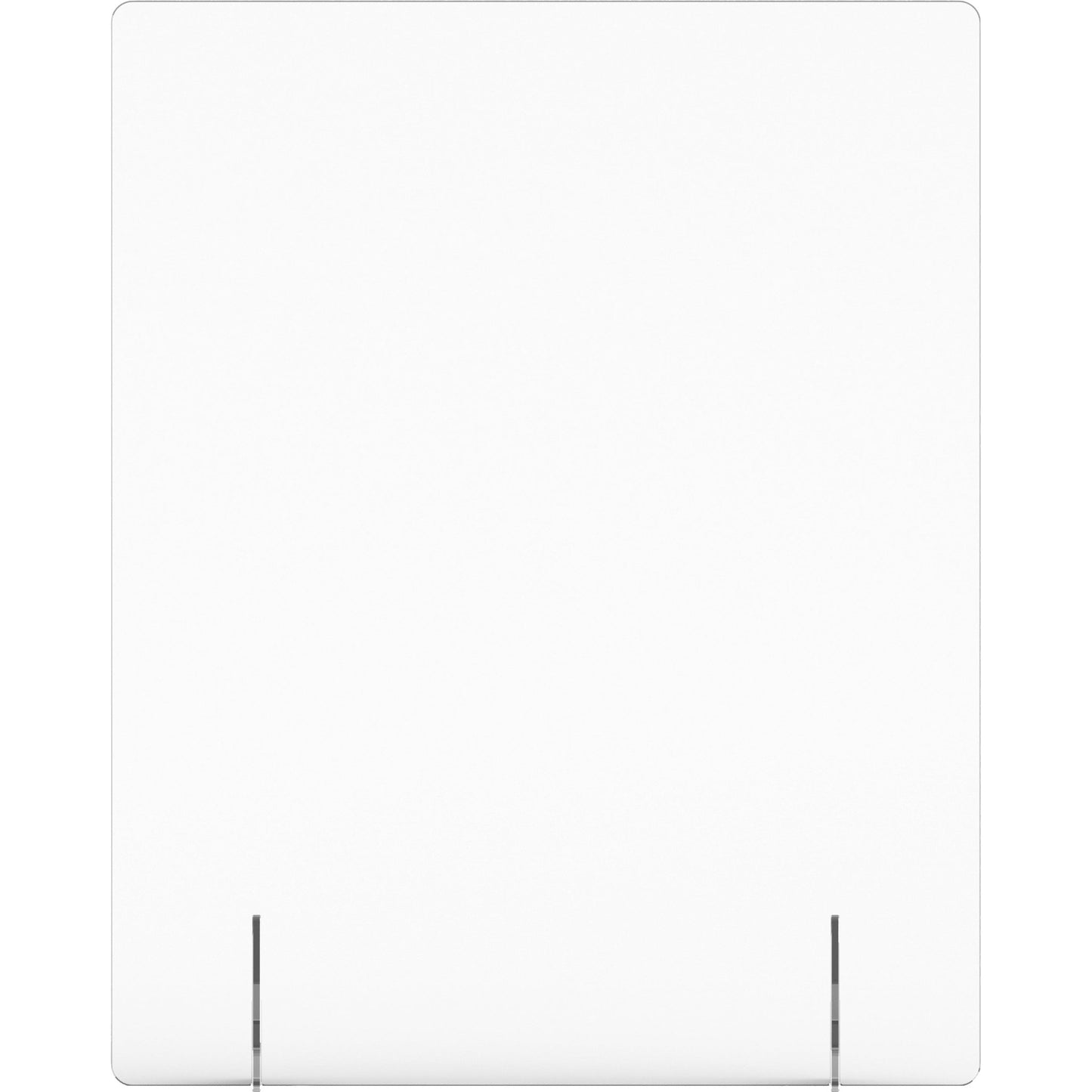 Lorell Clear Acrylic Lorell Freestanding Sneeze Guard 24"W x 7"D x 30"H (LLR - LLR55680) - SchoolOutlet